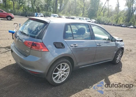 2015 Volkswagen Golf Tdi из США, поврежденный, VIN 3VW2A7AU7FM020037